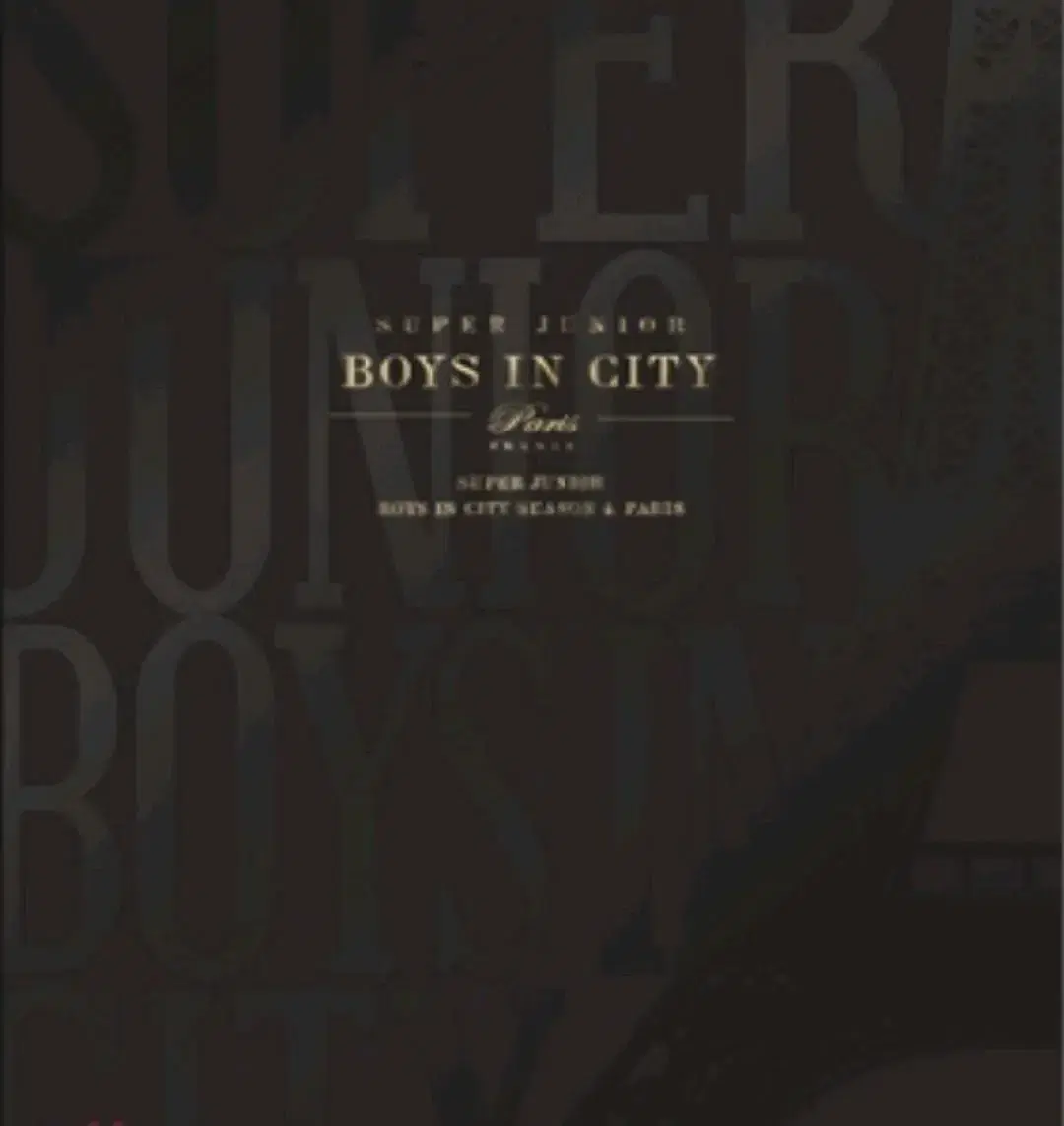 슈퍼 주니어 Boys In City Paris 초도 한정 화보 미개봉양도